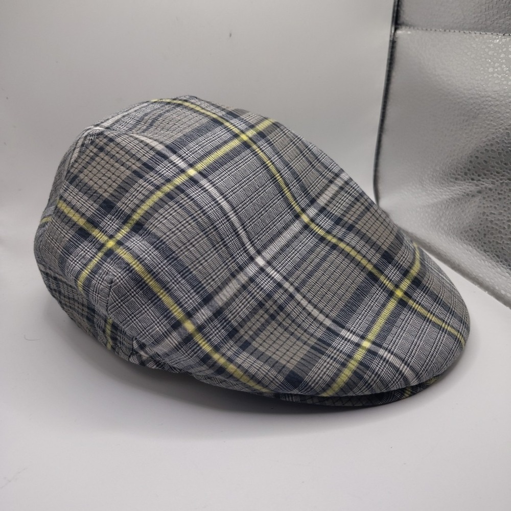 Goorin Bros Newsboy Hat Cap Plaid Small Mesh Lined English Style